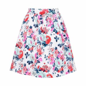 falda con flores